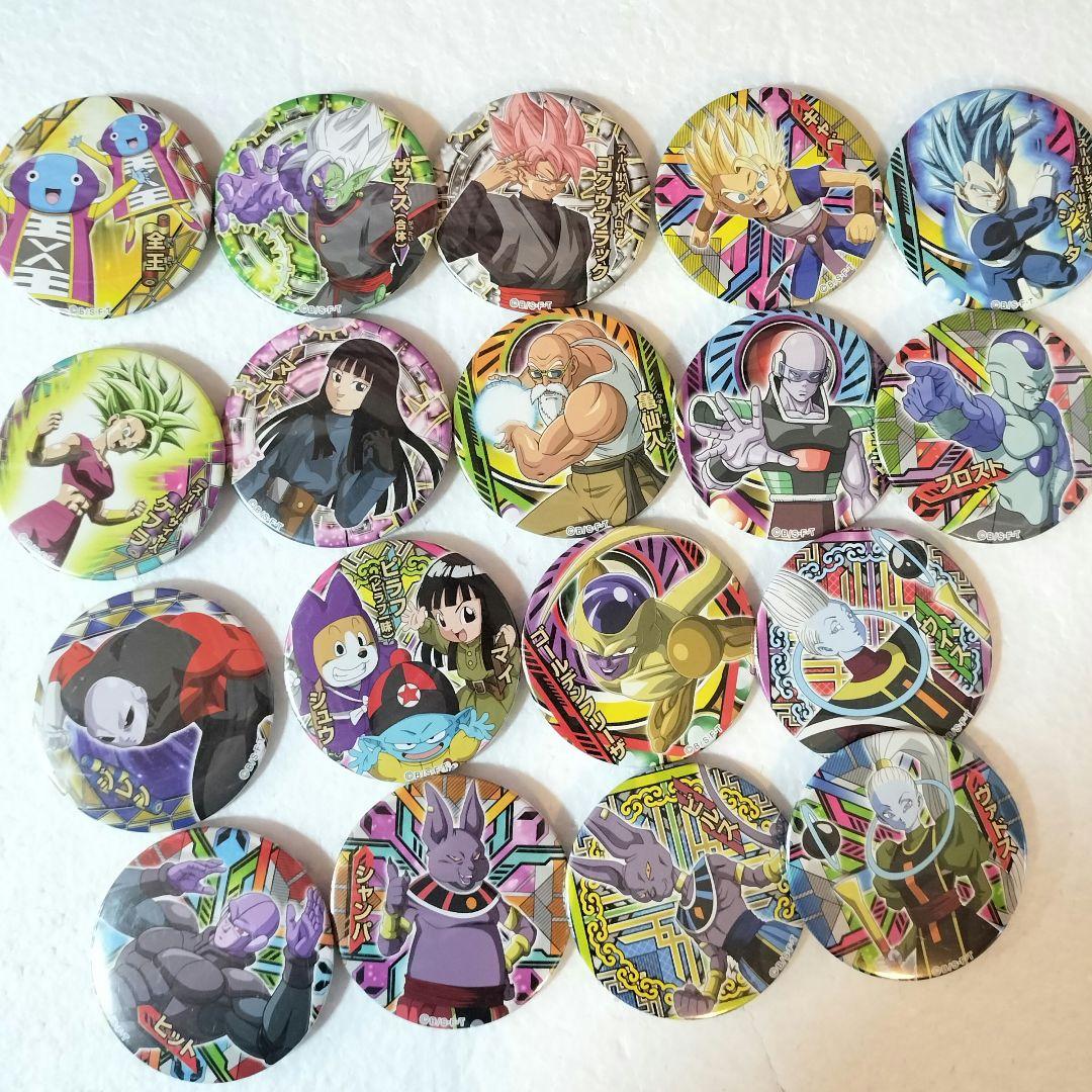 ドラゴンボール ドでか缶バッジ ゴクウブラック ザマス 全王 ベジータ 亀仙人