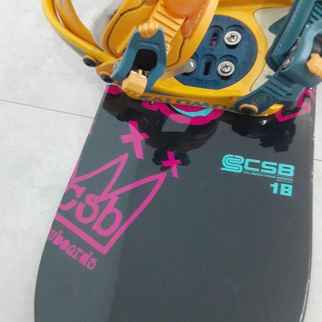 CSB ジュニア スノーボードセット 118 サロモン ビンディング付き キッズ