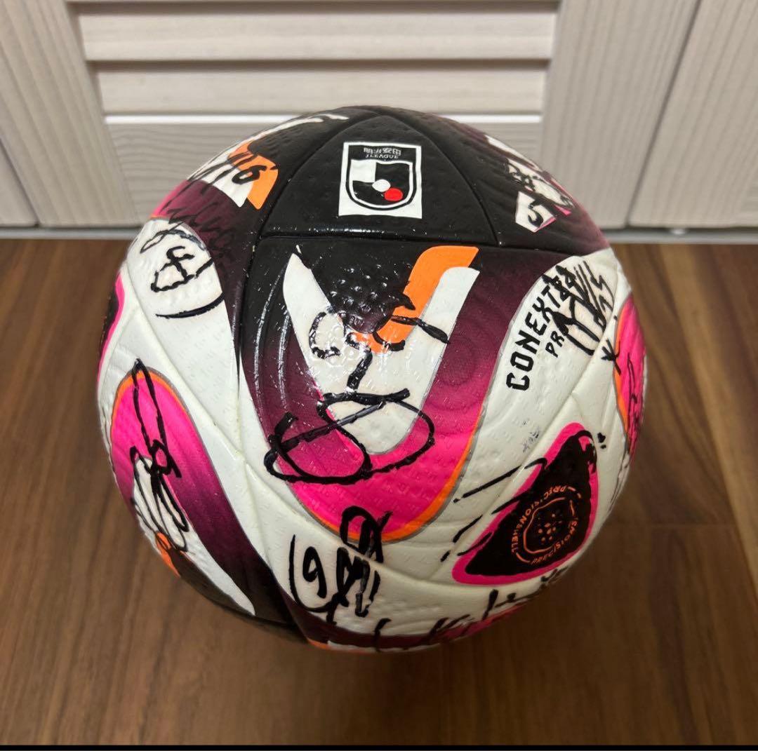 ザスパ群馬　アディダス サッカーボール コネクト24 プロ 5号球 サイン