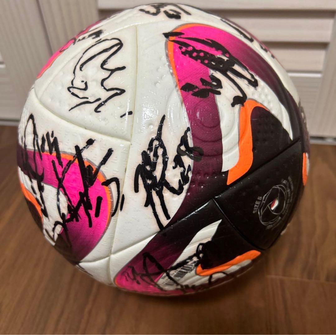 ザスパ群馬　アディダス サッカーボール コネクト24 プロ 5号球 サイン