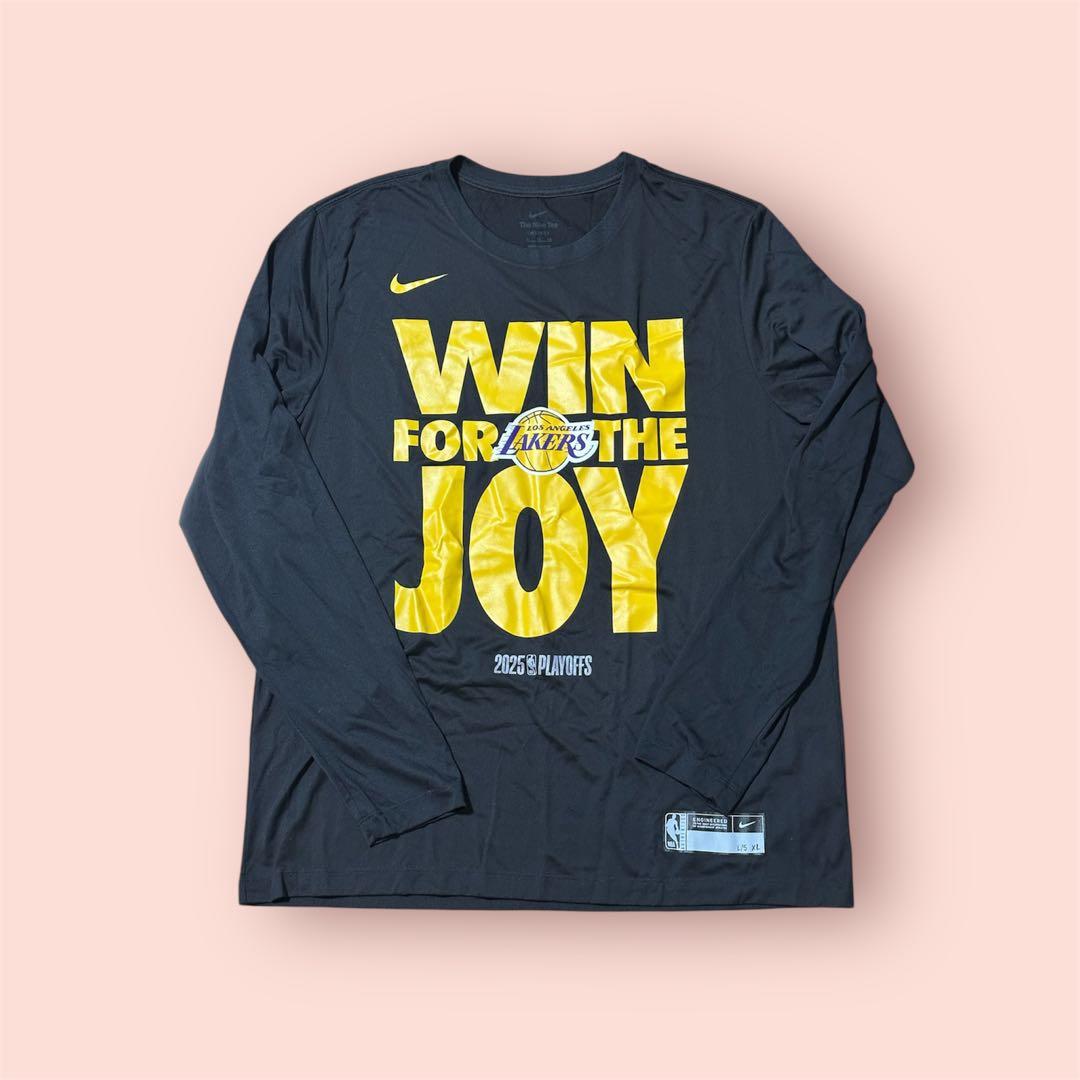 レイカーズNBAPlay Offs選手支給品プラクティスロングTシャツXLサイズ