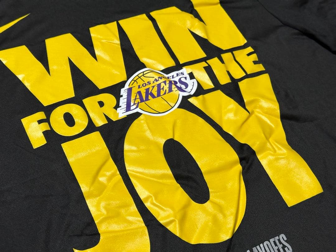 レイカーズNBAPlay Offs選手支給品プラクティスロングTシャツXLサイズ