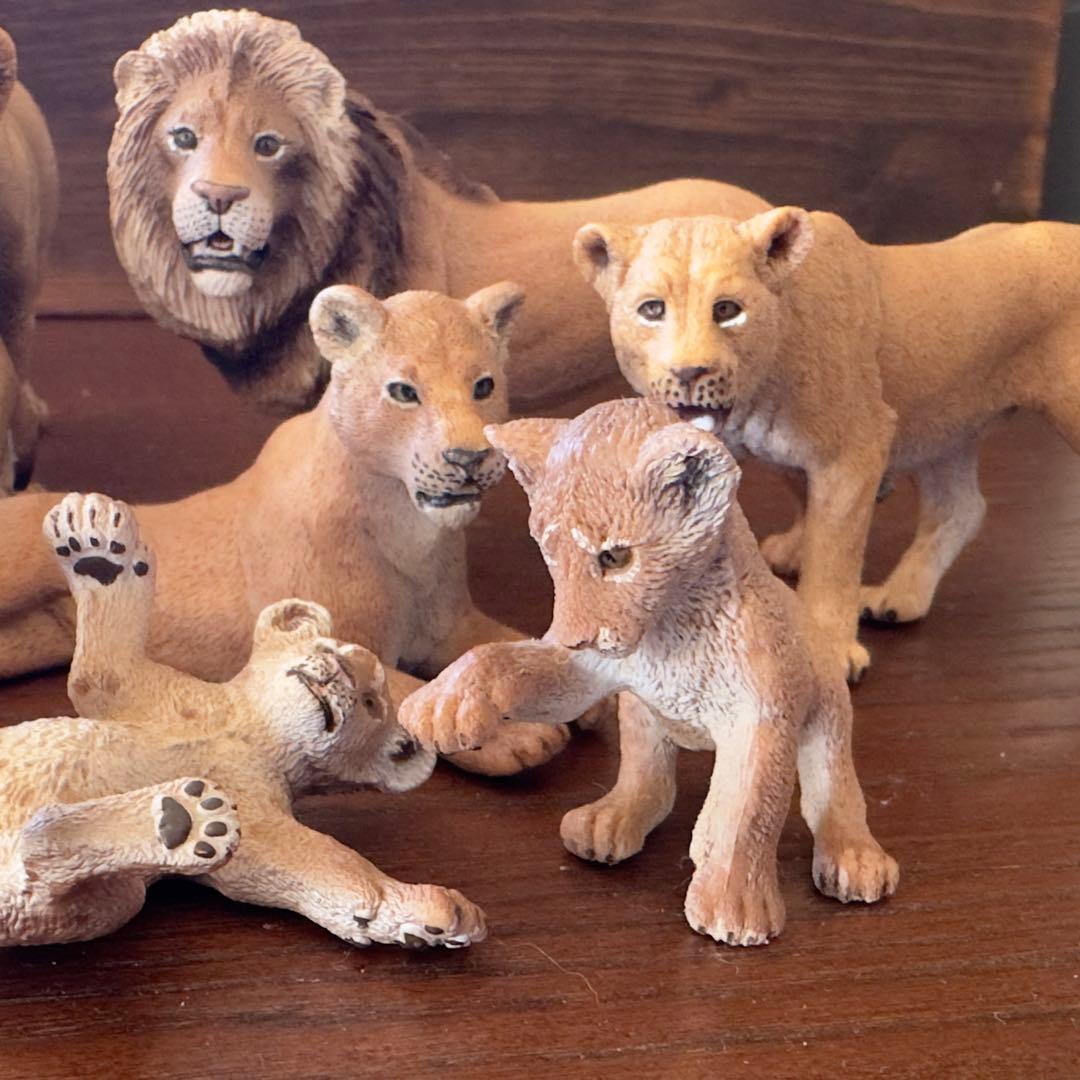 Schleich シュライヒ アカシアの木 ライオンの群れ セット