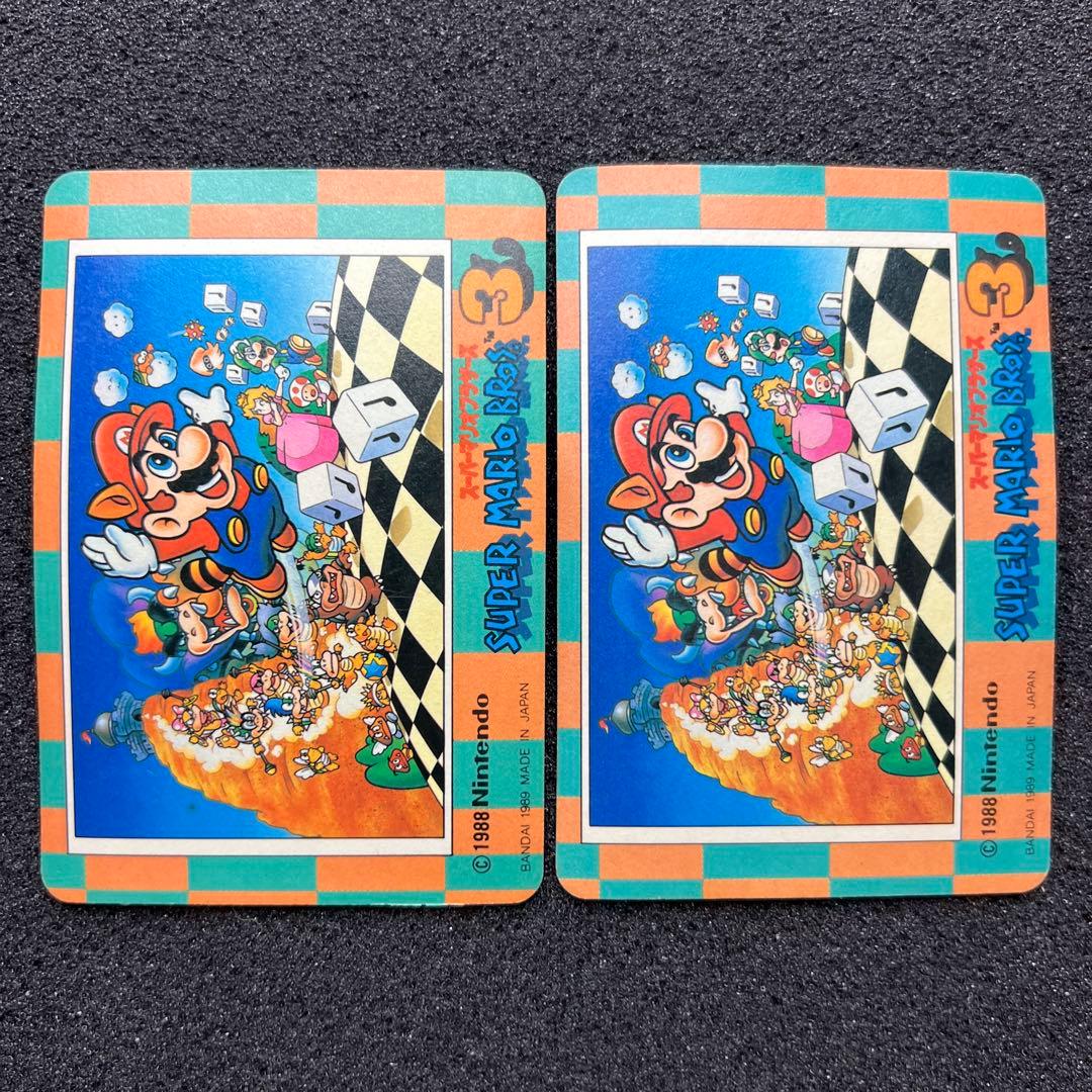 スーパーマリオブラザーズ3　カードダス　タヌキマリオ　大魔王クッパ