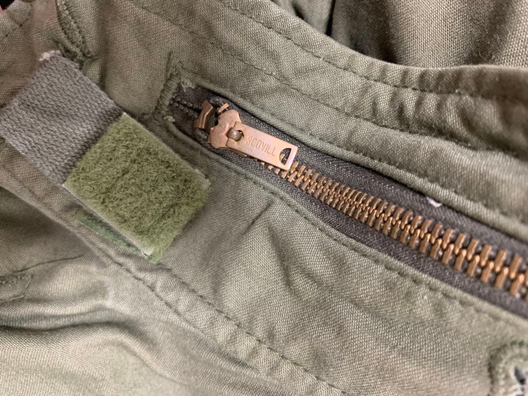 希少サイズ　M-65 米軍実物　3rd ブラスジップ　vintage アメリカ
