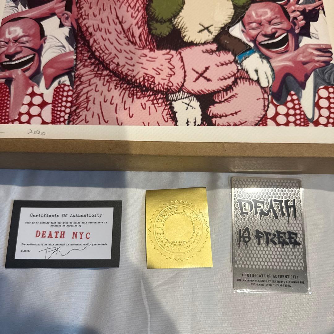 death nyc 草間弥生　kaws 現代アートポスター