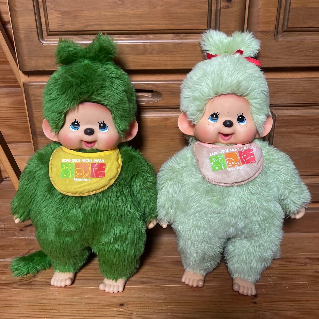 愛・地球博限定 モリゾーキッコロ モンチッチL ２体セット