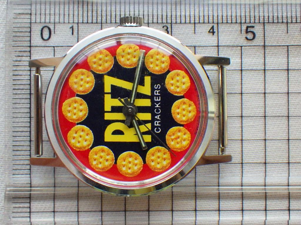 【最終値下】ビンテージRITZリッツ スイス製 手巻腕時計 レトロウォッチお菓子