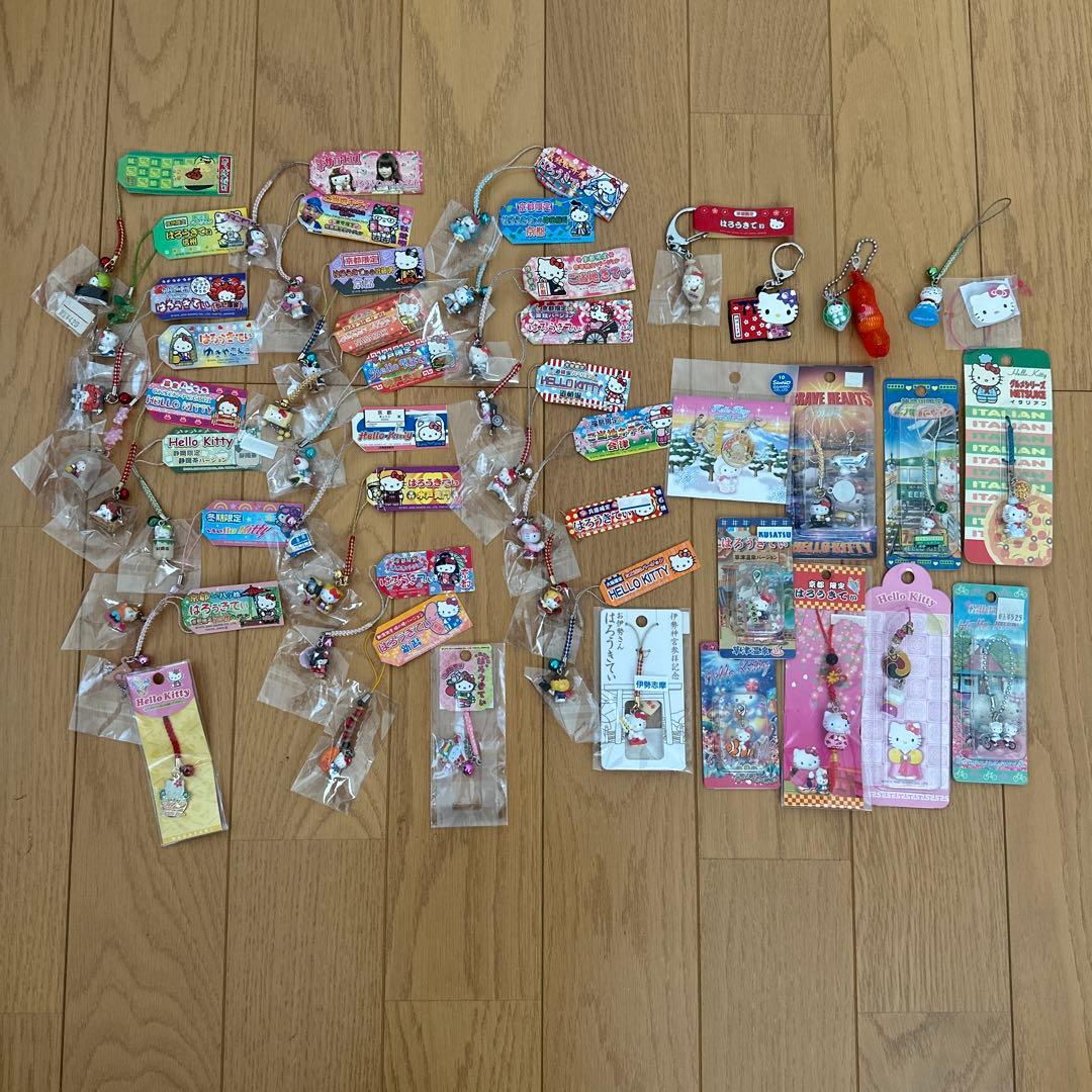 サンリオ ご当地キティ ストラップ タオル バッグ セット 秋葉原 しょこたん