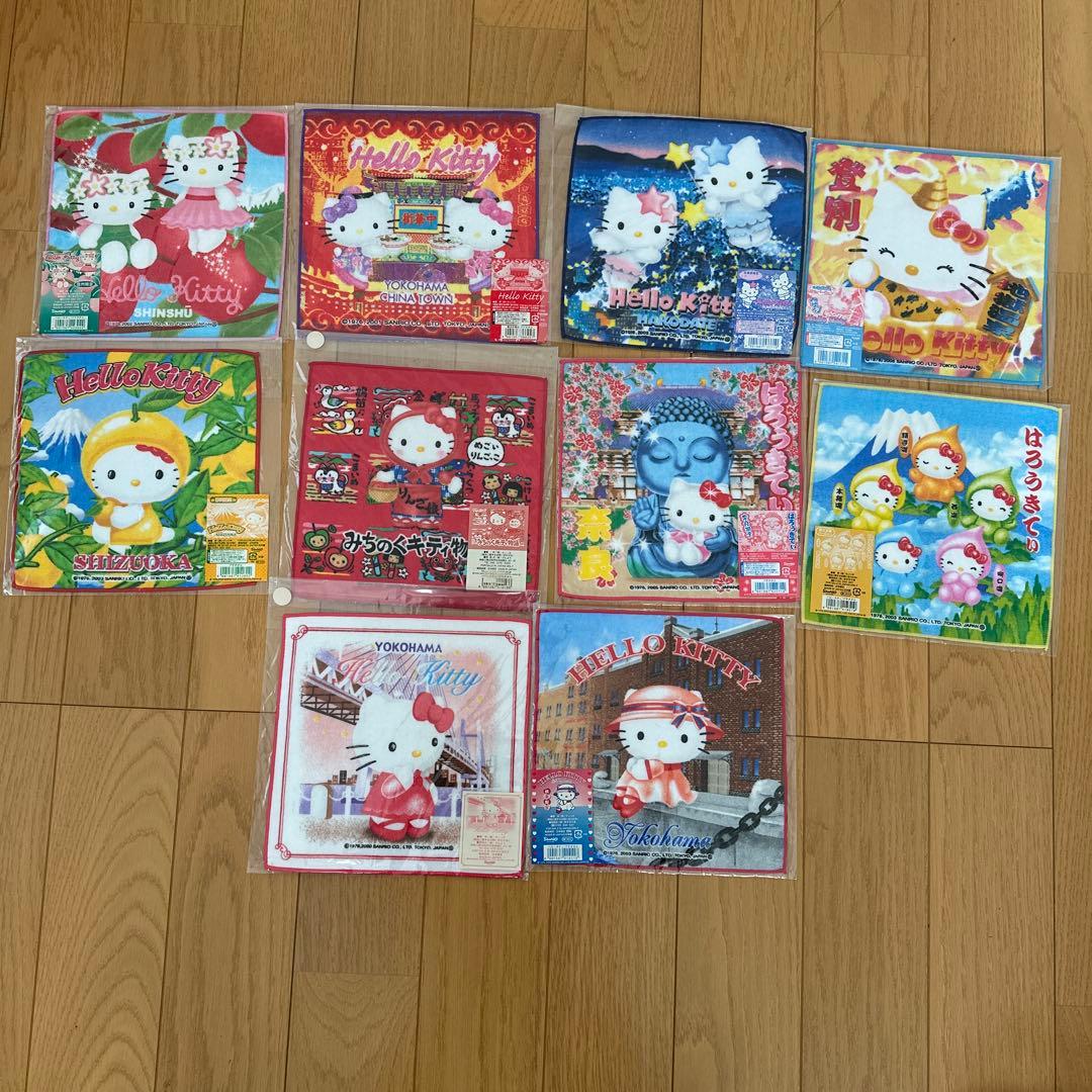 サンリオ ご当地キティ ストラップ タオル バッグ セット 秋葉原 しょこたん