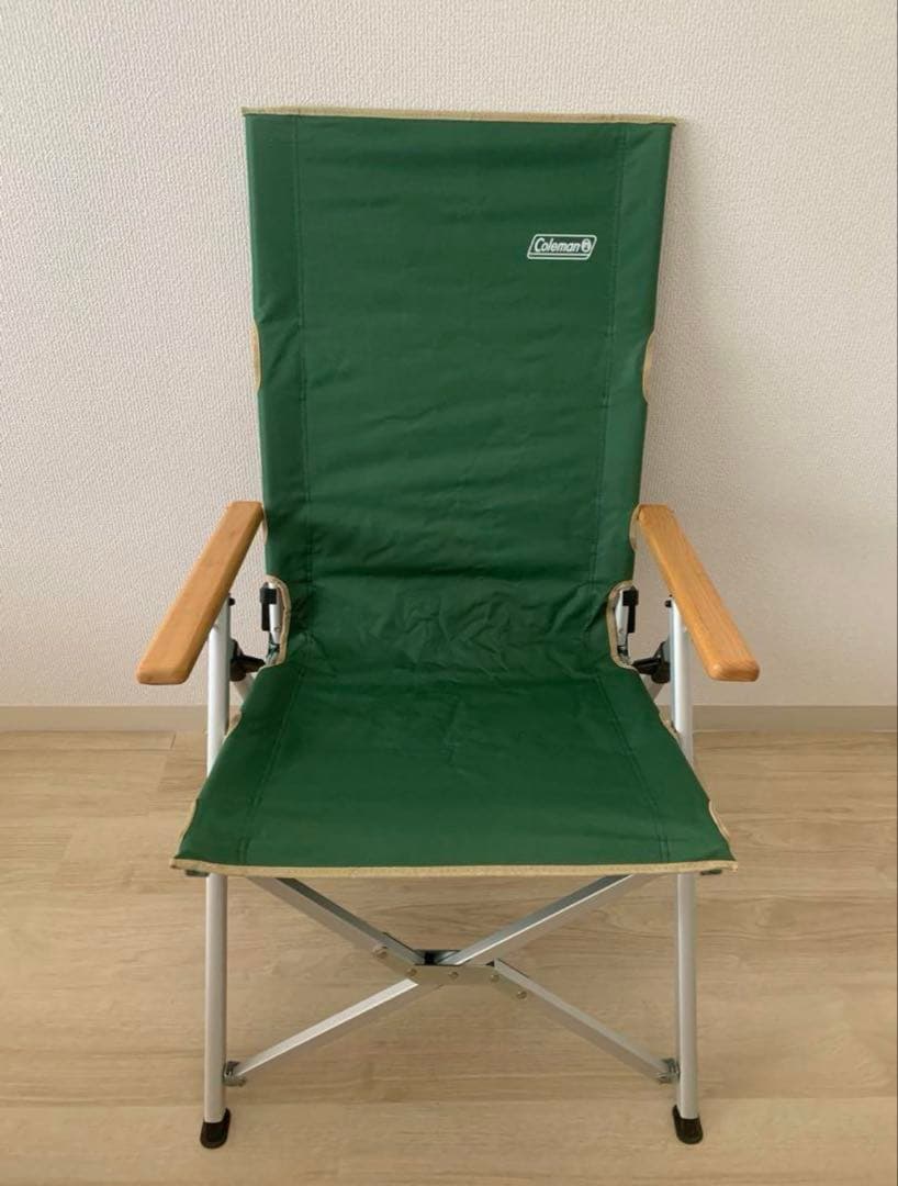 値下げ【美品】Coleman アウトドアチェア　グリーン