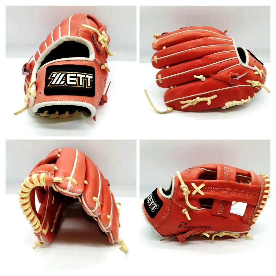 美品　ZETT　プロモデル　軟式用グローブ　BRGA 32710　木村拓也モデル