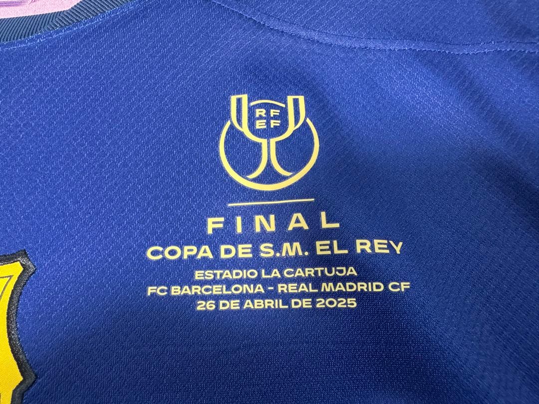 FCバルセロナ 24-25 コパデルレイ決勝仕様KOUNDE 23 インポートL