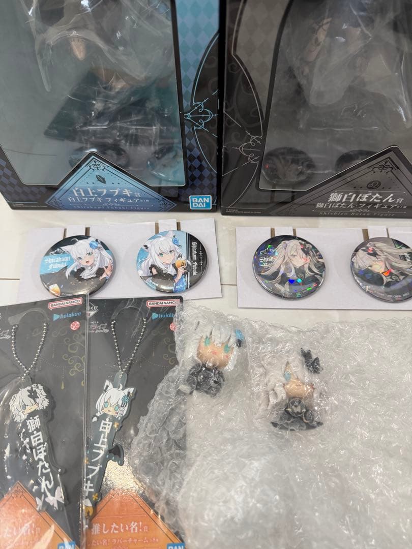 一番くじ ホロライブ 獅白ぼたん 白上フブキ フィギュア ちょこのっこ セット