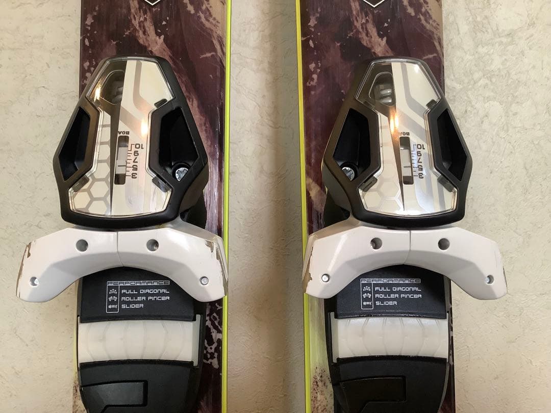 カーピングスキー板 163cm ツインチップ レールビンディング付 Hanson