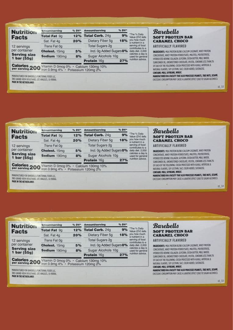 【12本】Barebells キャラメルチョコ プロテインバー
