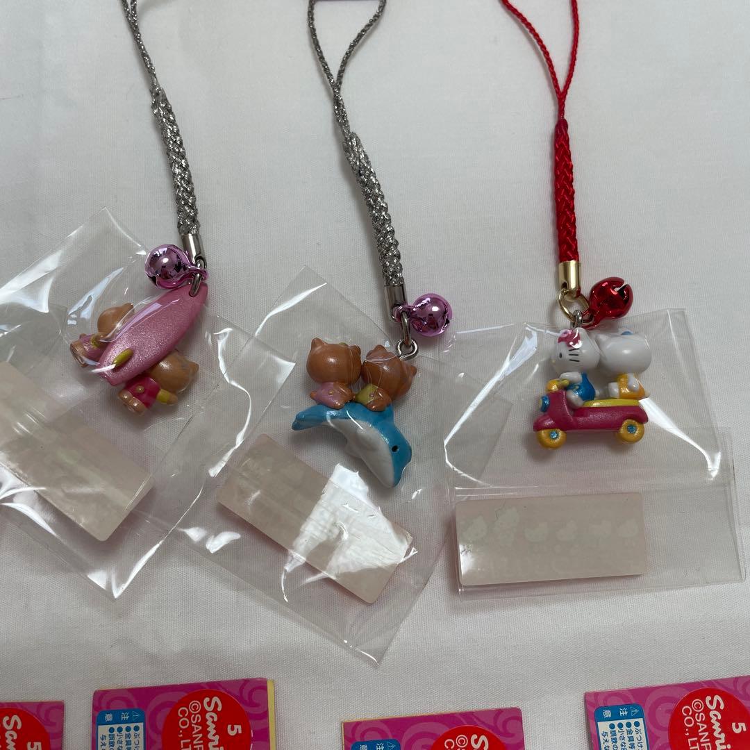 新品◆ハローキティ ご当地キティ 根付けストラップ キティ&ミミィ 10個セット