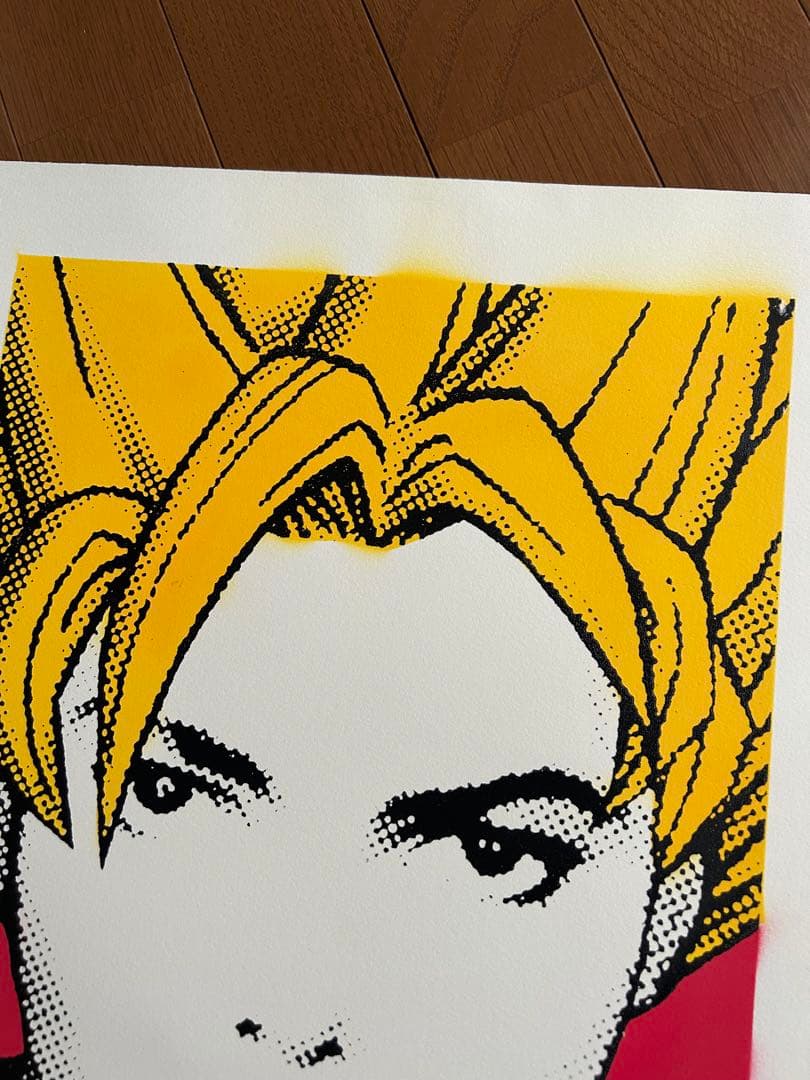 乾シンイチロウ シルクスクリーンbeat it ゲルニカ　マイケルジャクソン