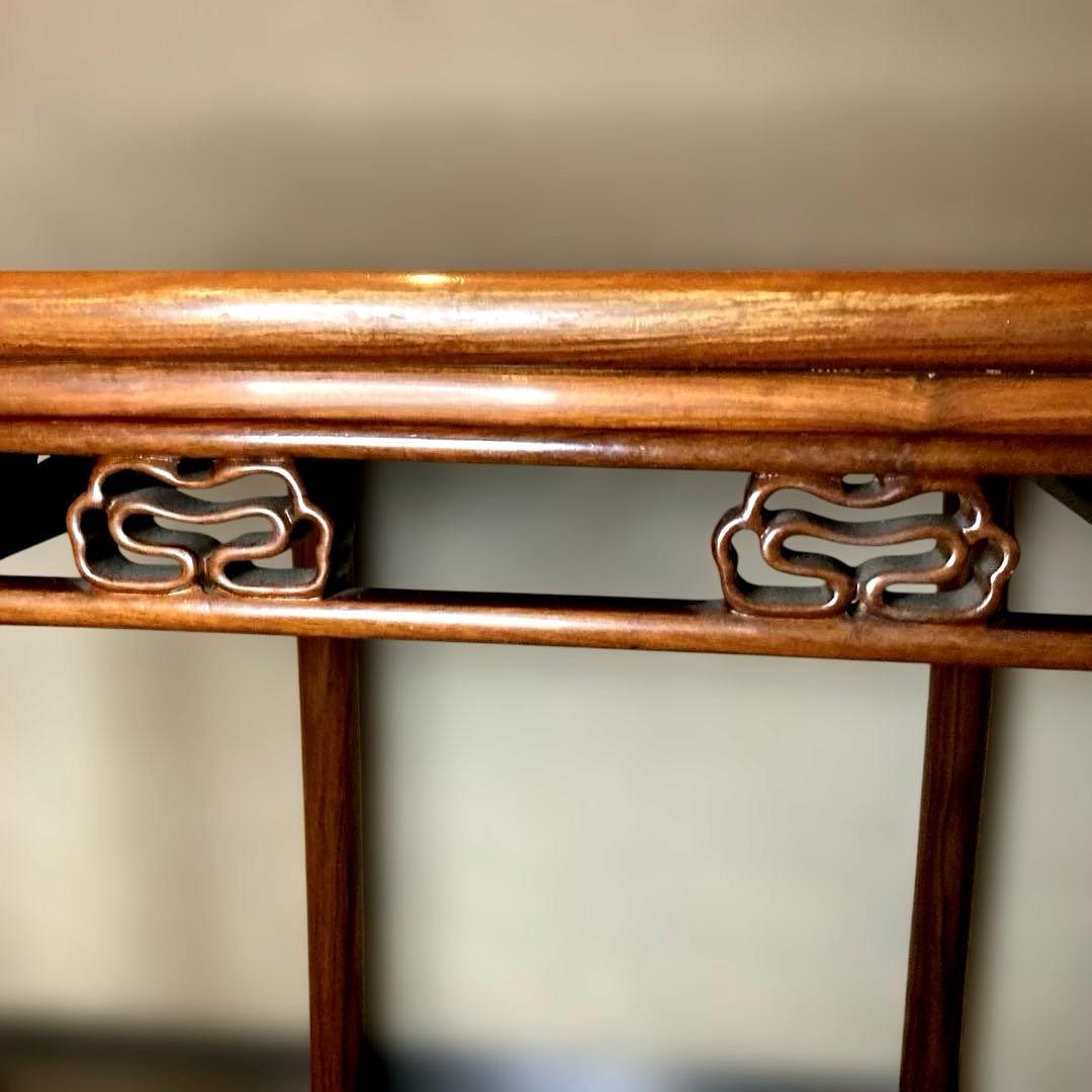 【栄華紅木】 中国家具　 チャイナアンティーク ダイニングテーブル 机　テーブル