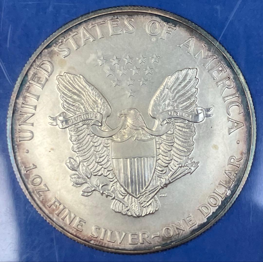 1996年　アメリカ　シルバーイーグル銀貨　1オンス銀貨　シルバーダラー