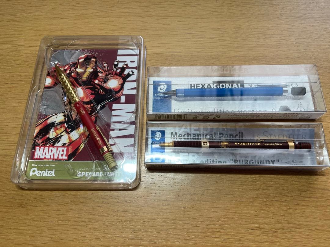 アイアンマンスマッシュ、ステッドラーバーガンディ、ヘキサゴナル