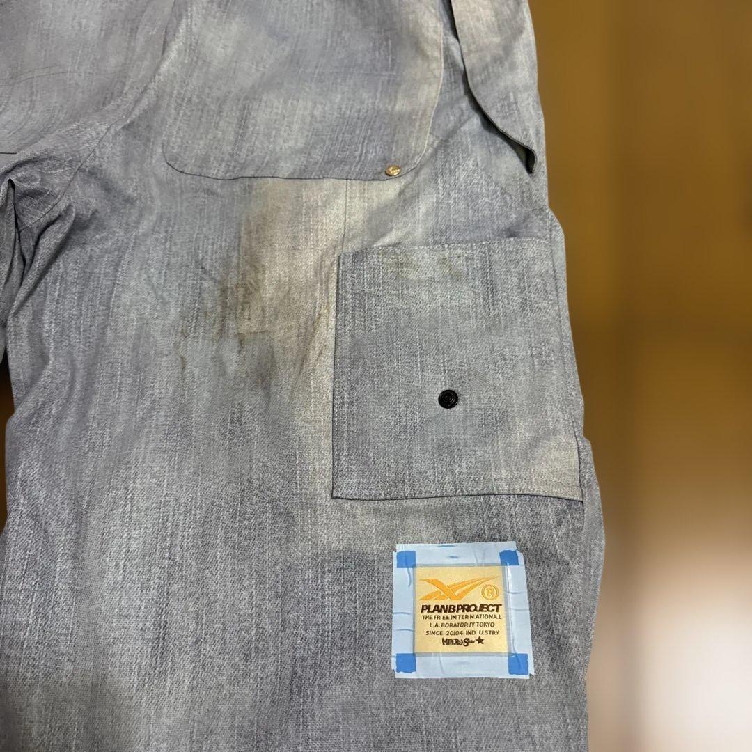 23-24 MOUNTAIN ROCK STAR ビブパンツDENIM Mサイズ