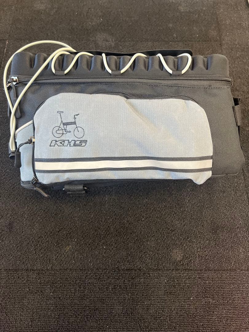 KHS 車体装着バッグ グレー/ブラック