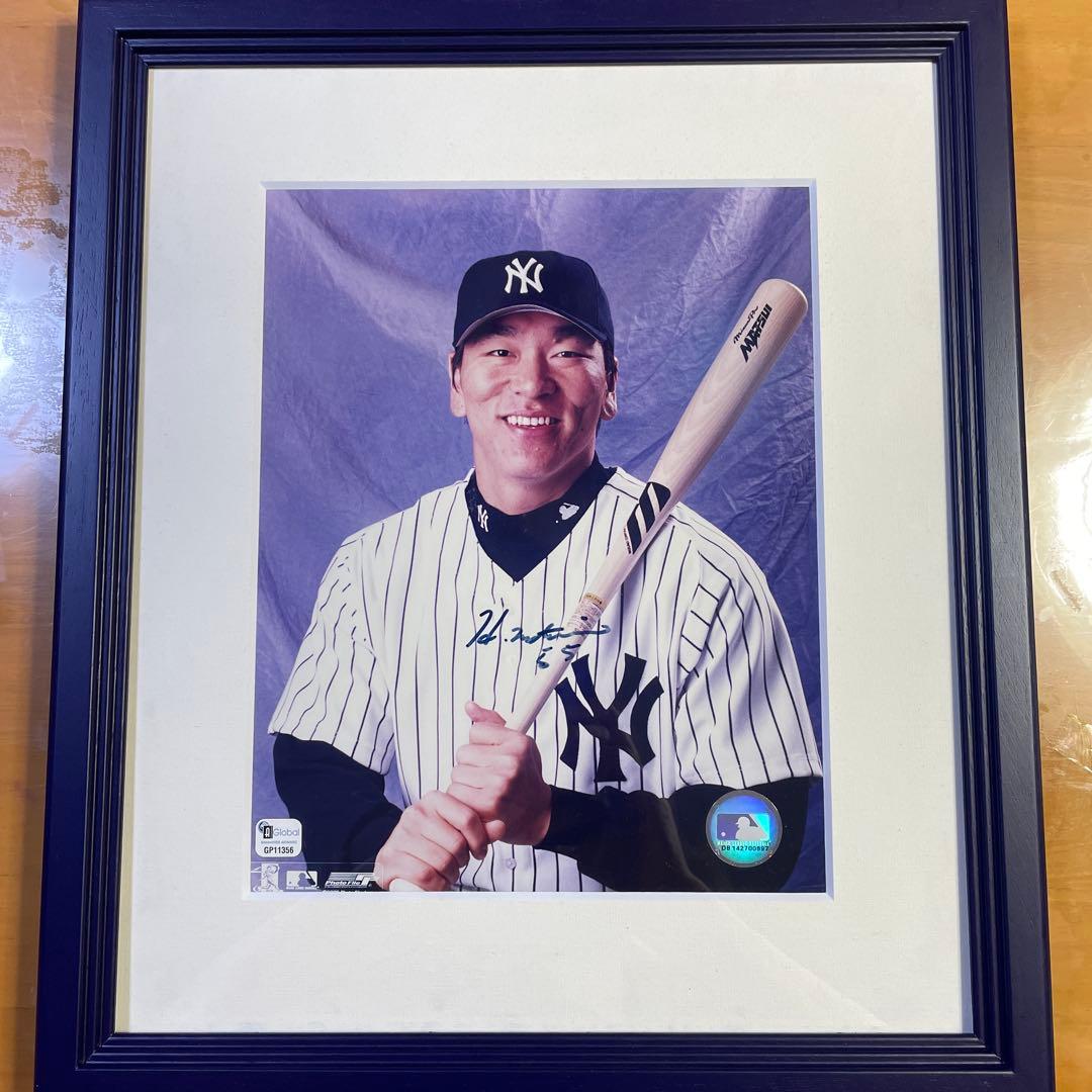 松井秀喜　ヤンキース　サイン　野球　国民栄誉賞　HIDEKI MATSUI