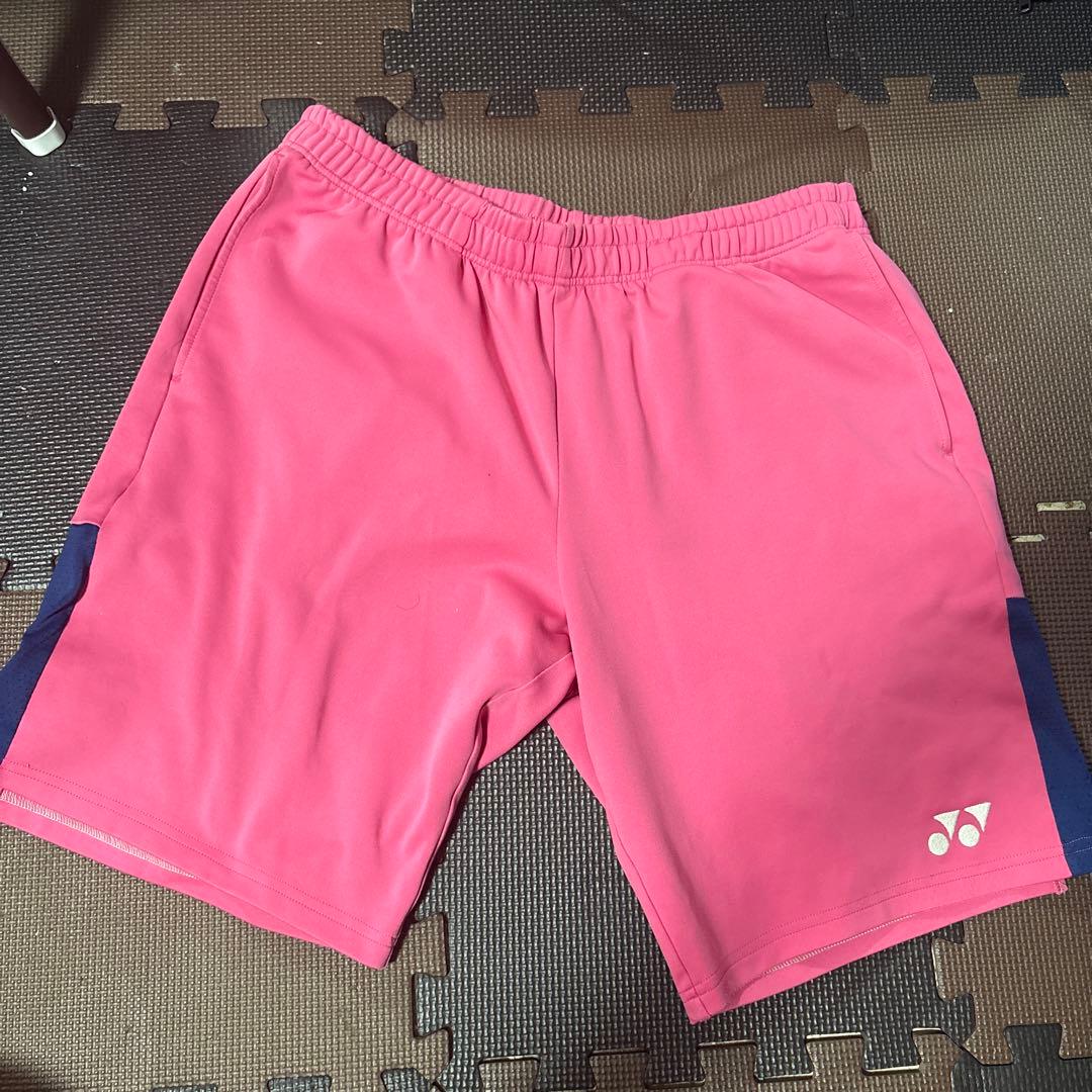 YONEX ピンクパンツ サイドネイビー