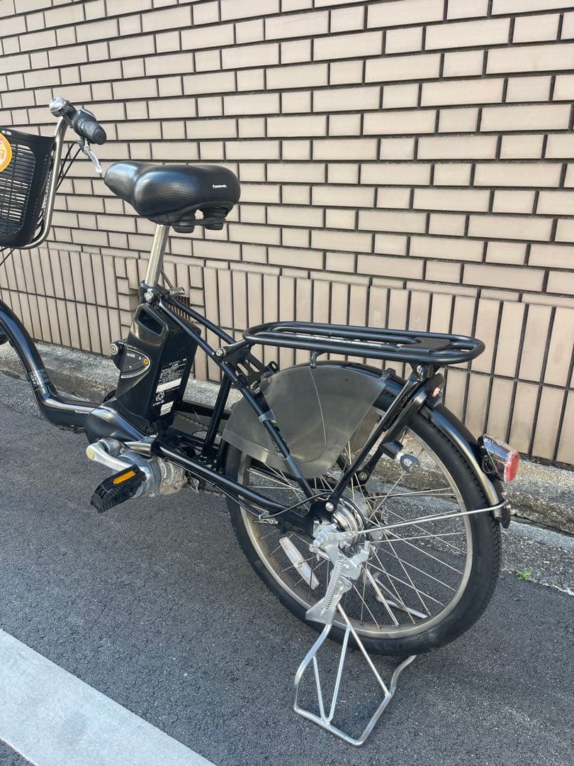 「前カゴ付き」20インチパナソニック電動アシスト自転車です。