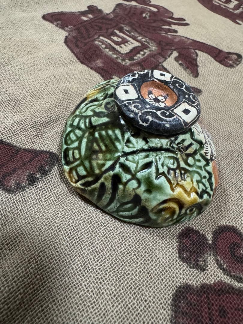 【深見文紀（四季慾斎蟻助）】春画織部ぐい呑み