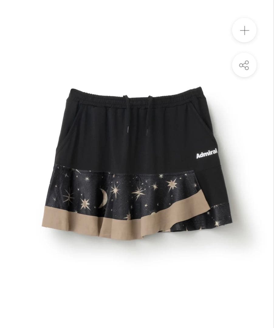 Admiral 星と月柄 Tシャツとスコートセット