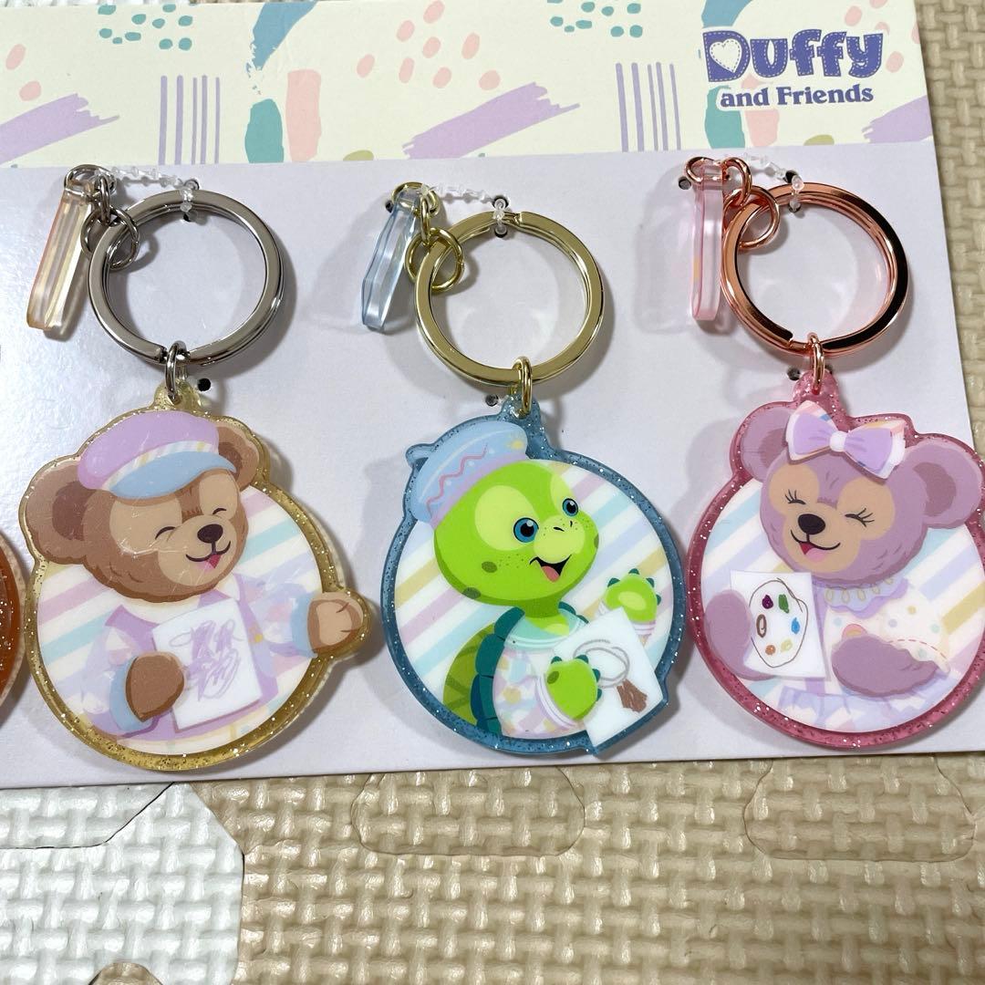香港ディズニー　ダッフィー フレンズ　リーナベル　キーチェーン　7個セット