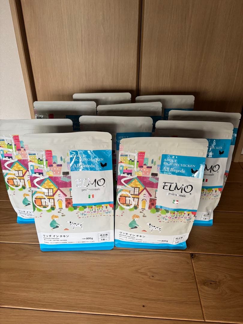 ELMO エルモ ドッグフード チキン　800g×10 個
