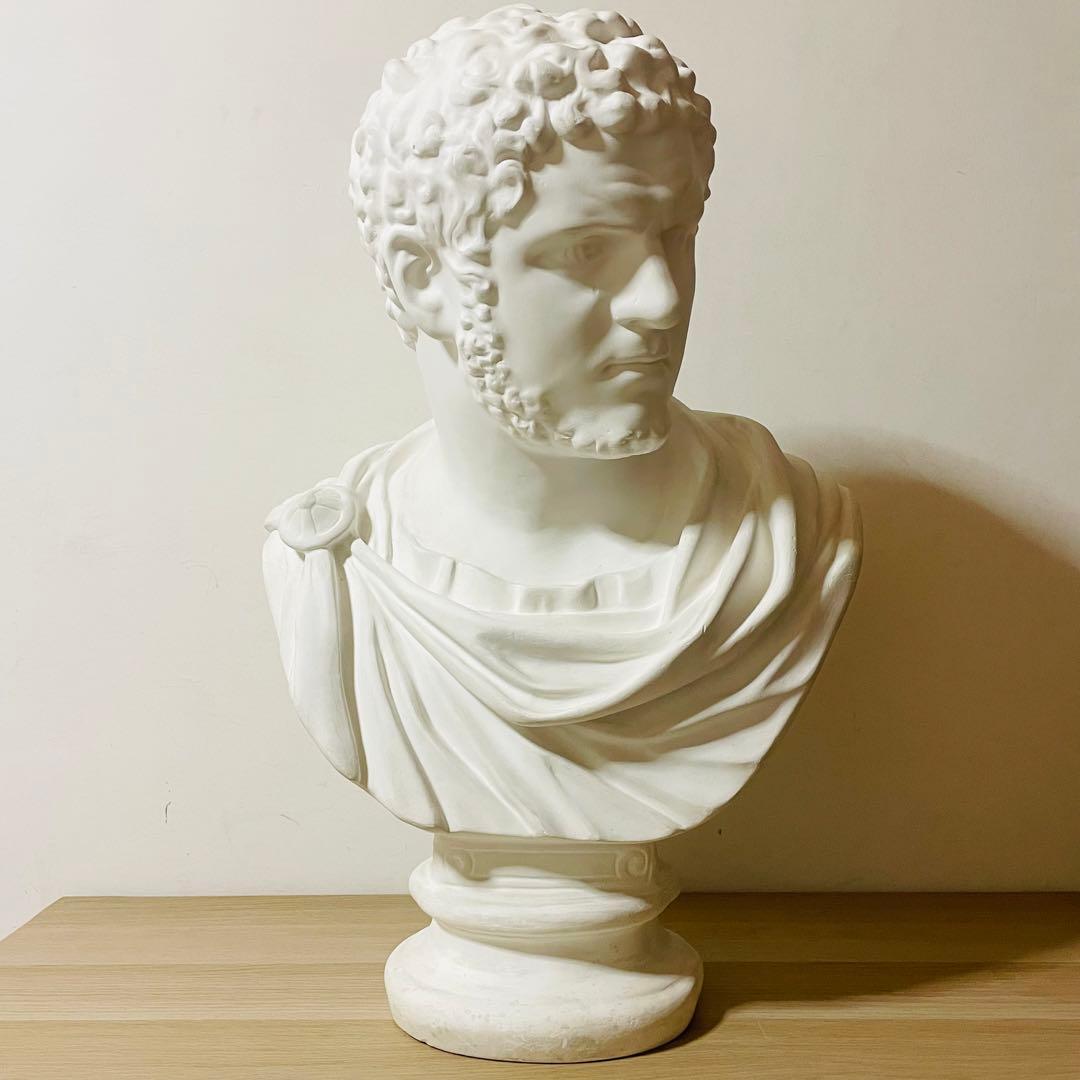 カラカラ帝 石膏像 胸像 デッサン 美術 アート オブジェ インテリア