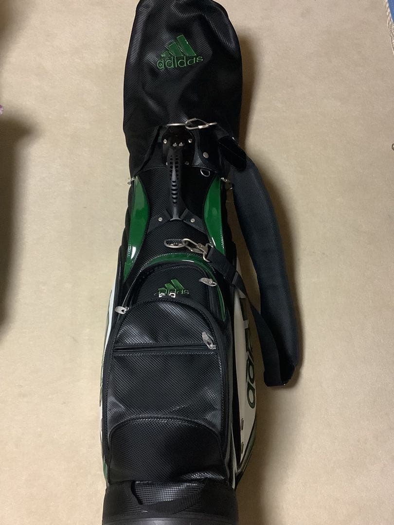 adidas キャディバッグ 緑/黒