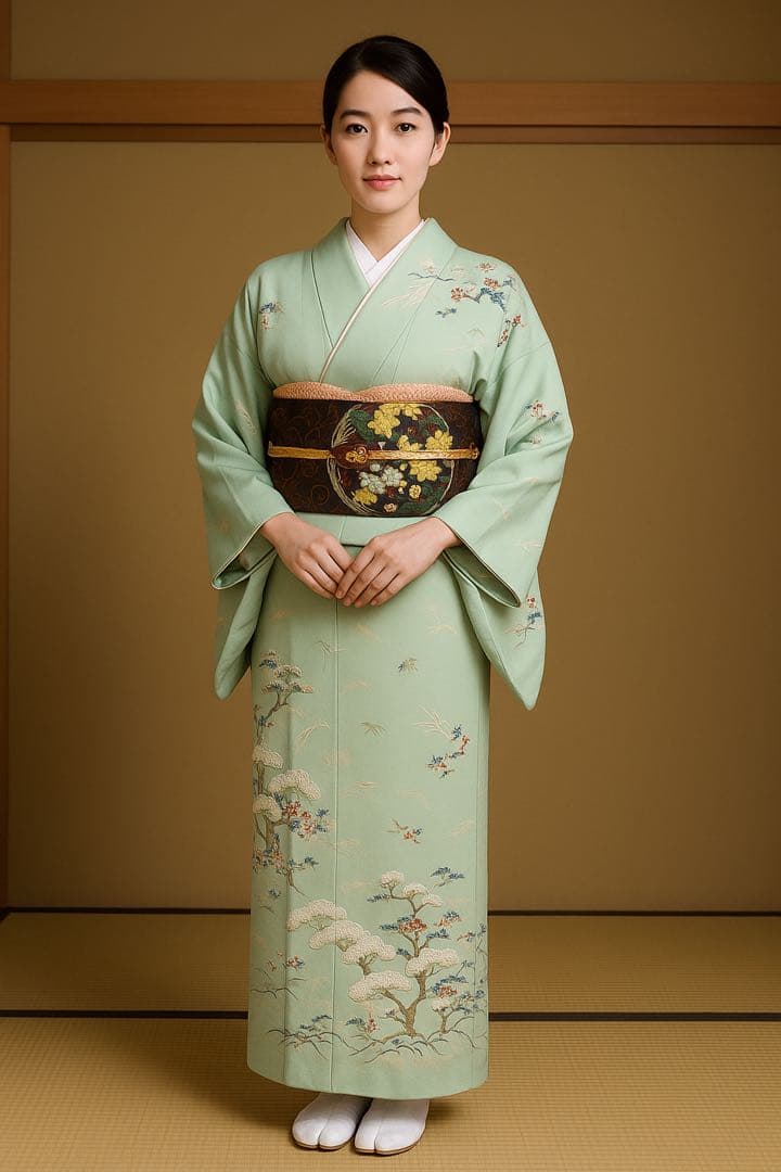 手 機 袋 帯　　　花　の　丸　紋