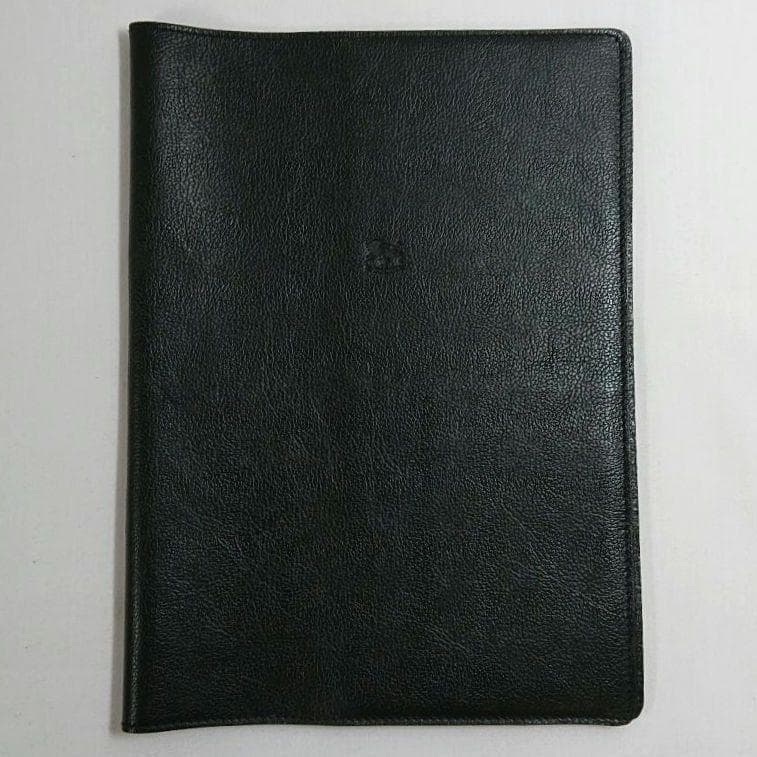 IL BISONTE イルビゾンテ A5ノートカバー ブラック