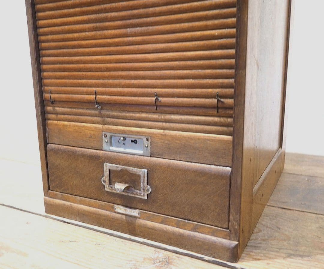 1353　ジャンク　蛇腹の小引き出し　収納棚　書類ケース　レトロ　ビンテージ