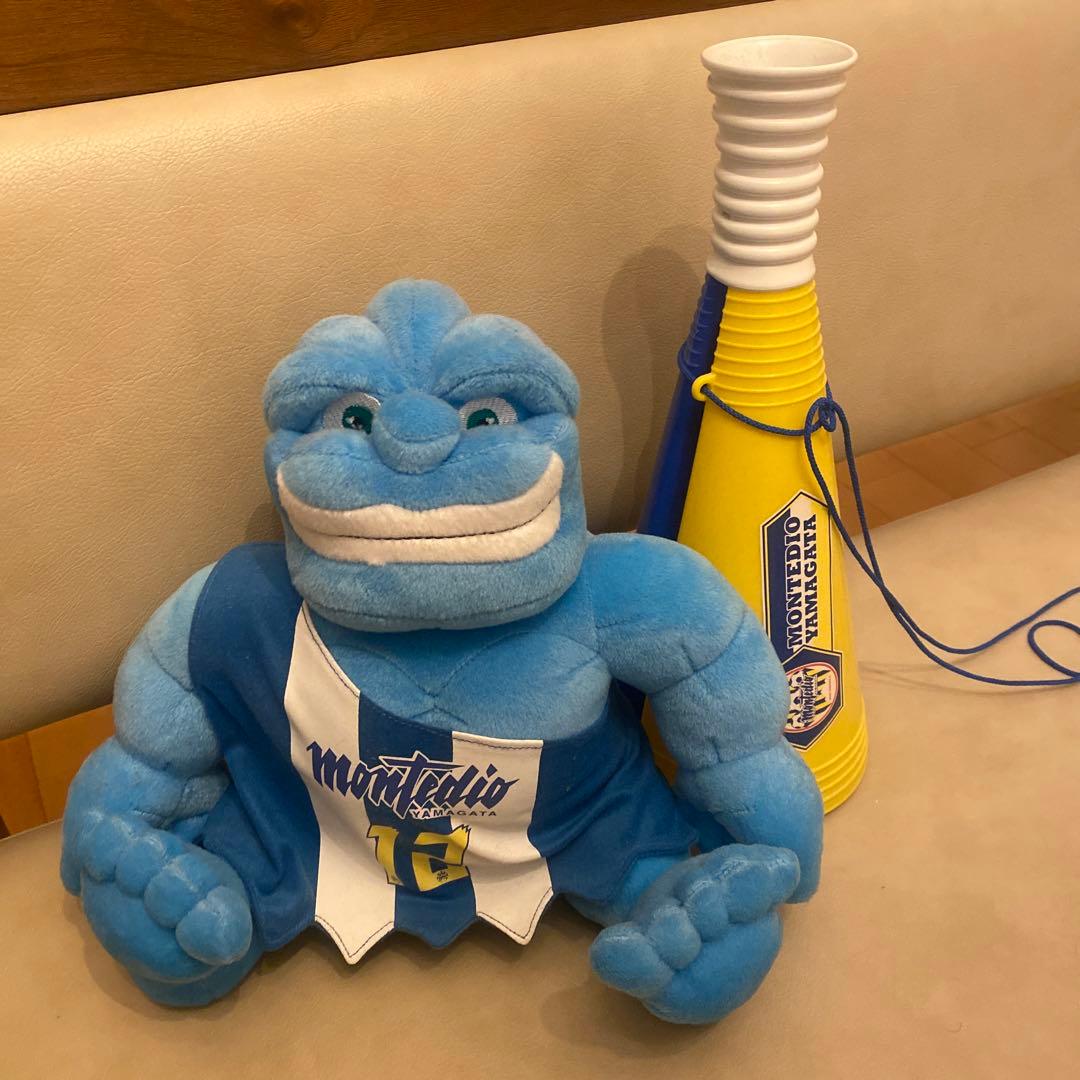 モンテディオ山形 レアなマスコットぬいぐるみモンテス メガホンセット