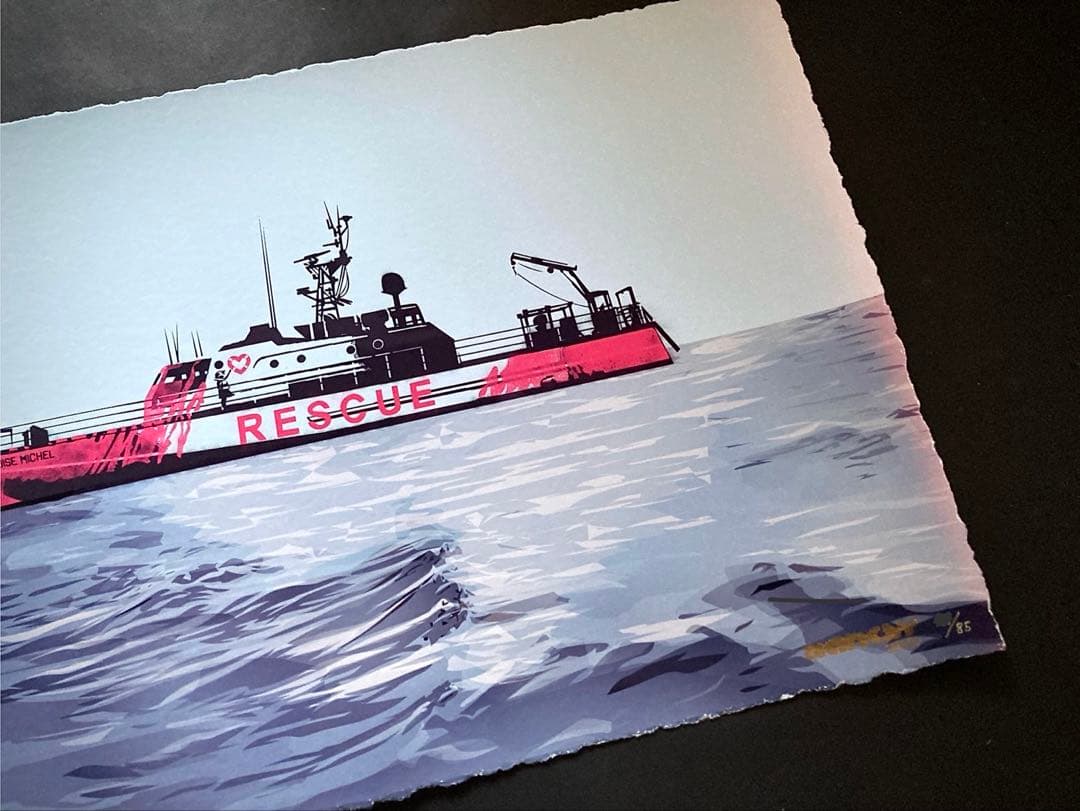 バンクシー BANKSY ポスター バルーン オリジナル　限定 COA 付き