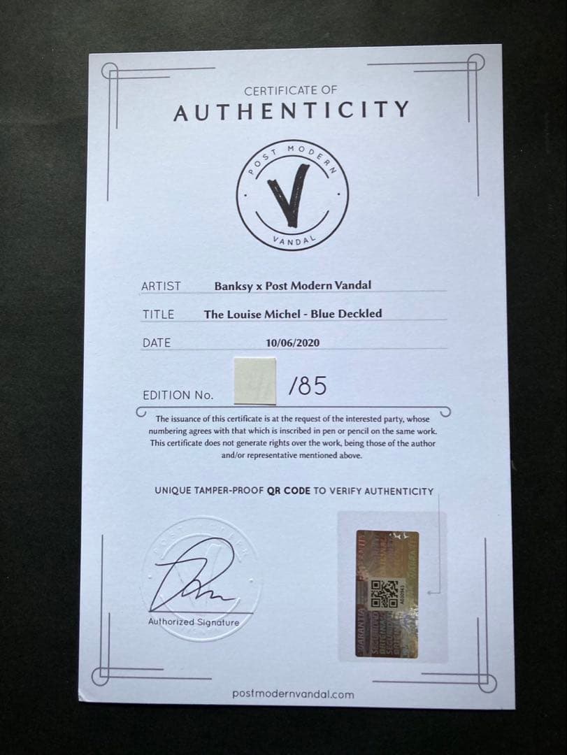 バンクシー BANKSY ポスター バルーン オリジナル　限定 COA 付き