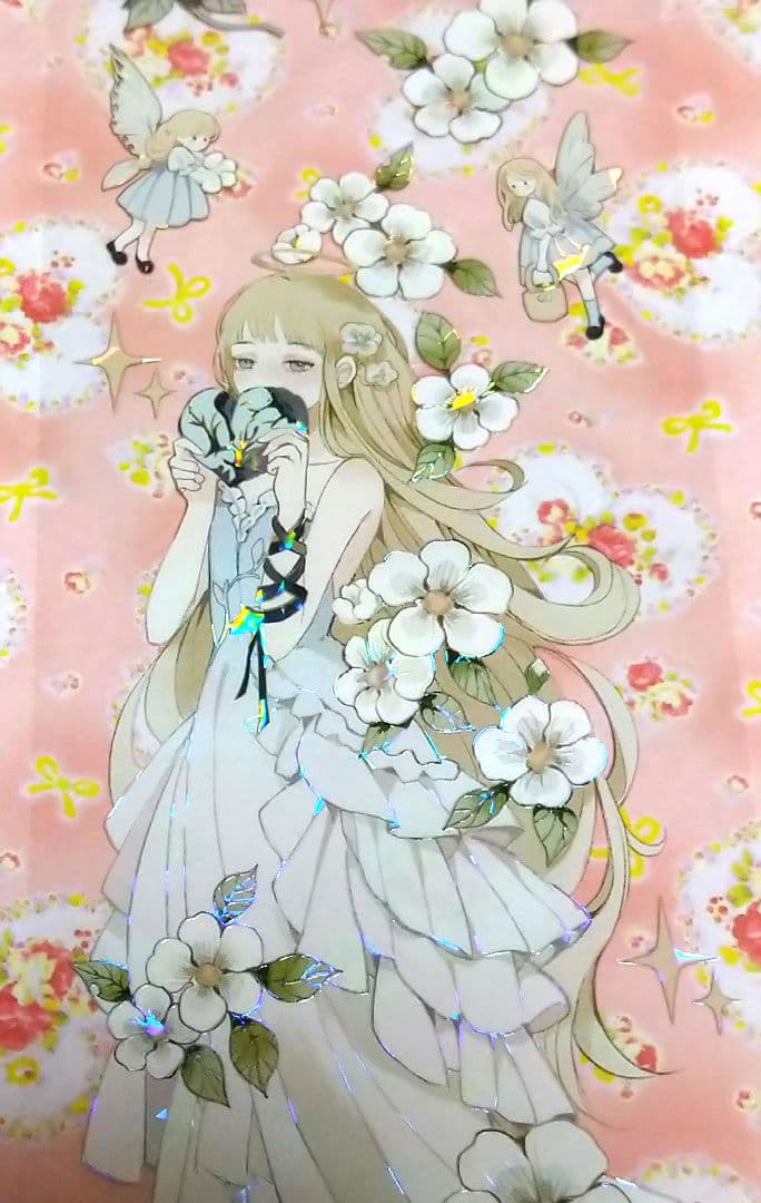 ✩のこり２✩J968＃花间精灵(贝壳光)迷雾切り売り海外人物マステ女の子