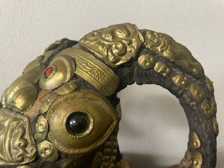 値下げ　スカルホーン　壁掛け