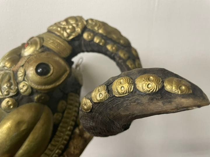 値下げ　スカルホーン　壁掛け