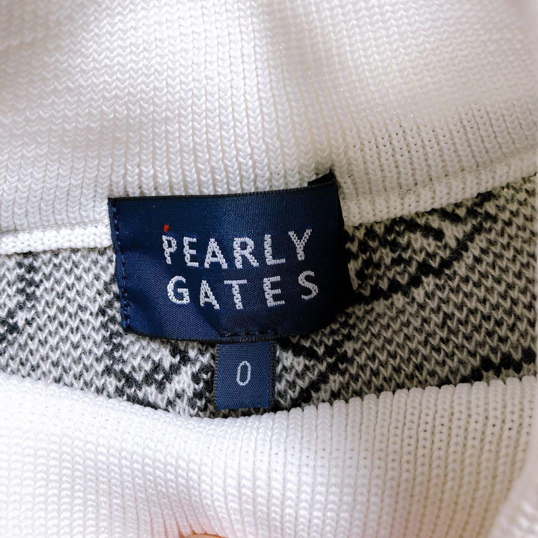 【2021年☆サイズ0☆極美品】パーリーゲイツ セーター　ニコちゃん総柄　白