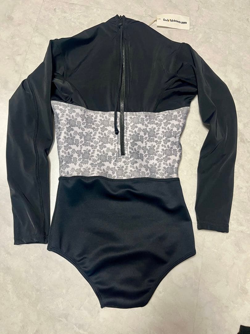 新品未使用 S/M ロンスプ　エコビッチビーチスタイル　ブラック系