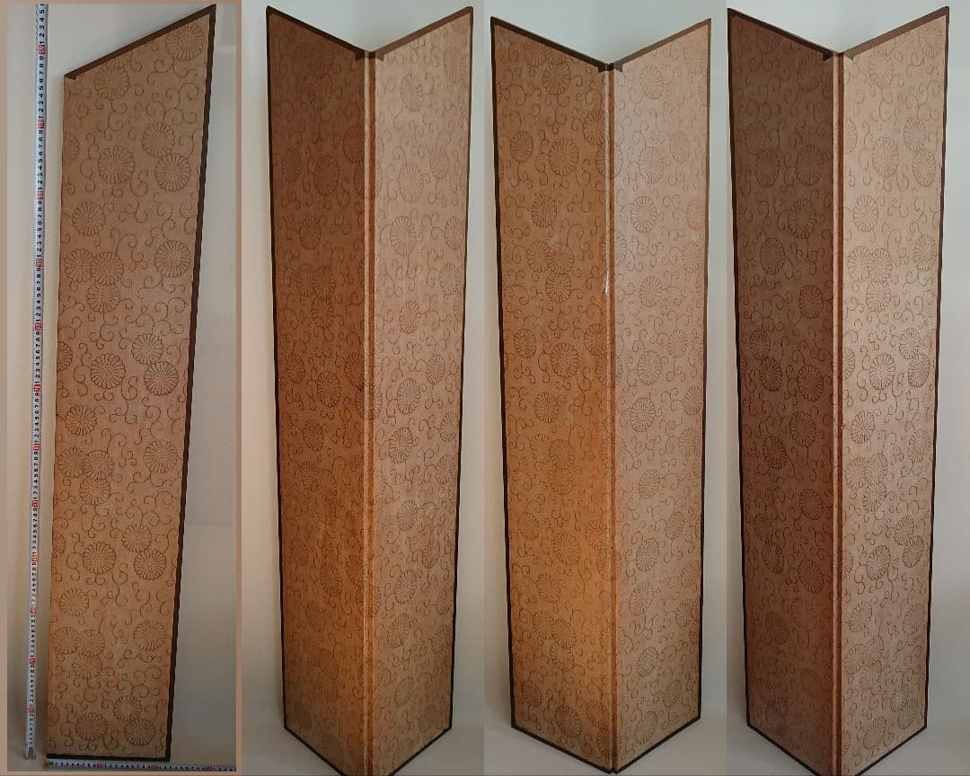 絵画　彩絵　墨彩絵　屏風絵　日本画　置物　インテリア　工芸品　美術品　A1587