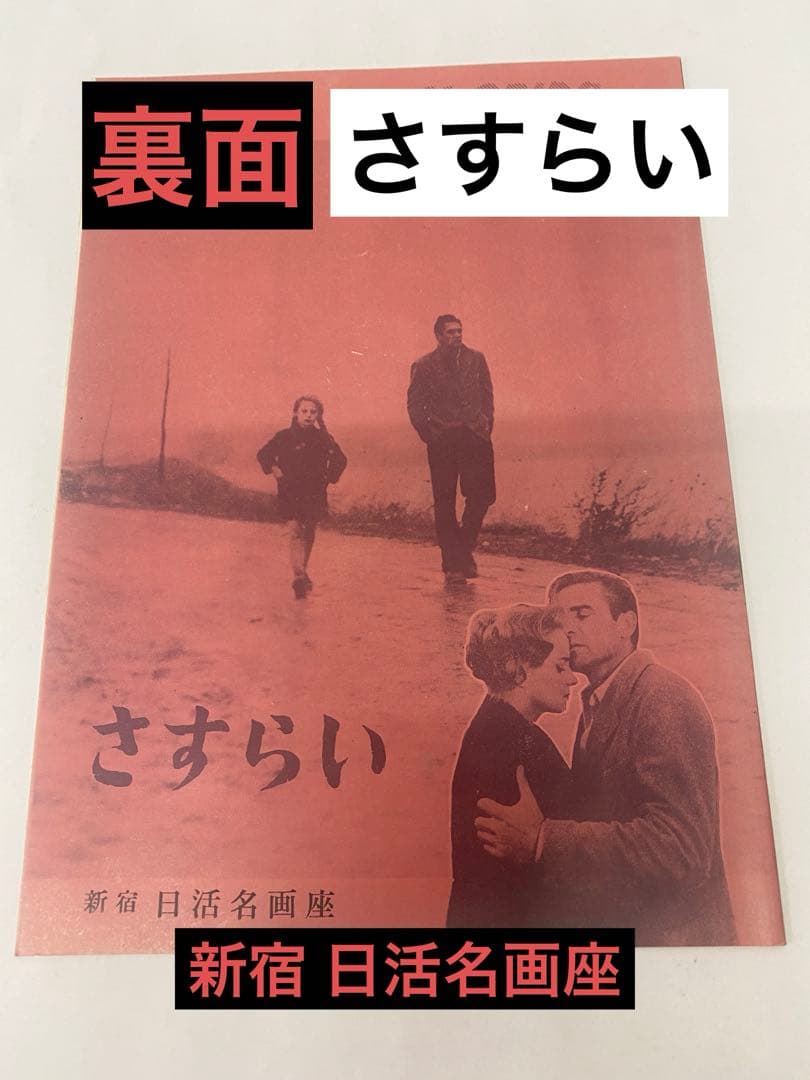 ★青春群像★さすらい★映画パンフレット★日活名画座★64年保存★フェデリコ当時物