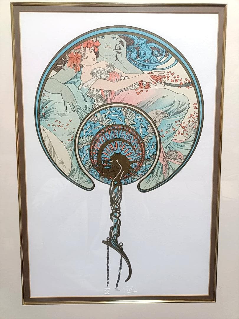 【希少／ミュシャ財団】風は青春とともに去る【アルフォンス・ミュシャ】